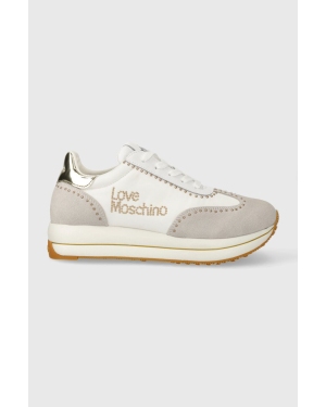 Love Moschino sneakersy kolor biały JA15274G1IJC410B