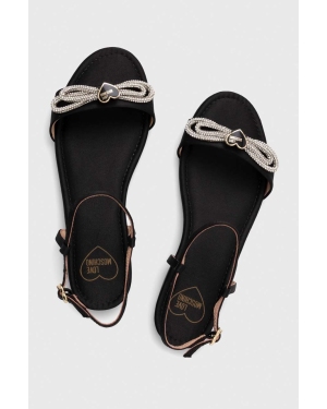 Love Moschino sandały damskie kolor czarny JA16181G1IJO0000