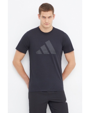 adidas Performance t-shirt treningowy TR-ES kolor czarny z nadrukiem