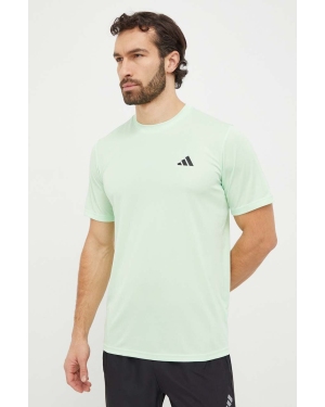 adidas Performance t-shirt treningowy Training Essentials kolor zielony gładki