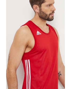 adidas Performance t-shirt treningowy dwustronny 3G Speed kolor czerwony DY6595