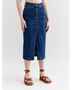 Americanos Spódnica jeansowa Georgia Niebieski Slim Fit