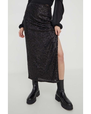 Abercrombie & Fitch spódnica kolor czarny midi prosta