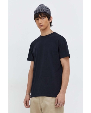 Abercrombie & Fitch t-shirt bawełniany męski kolor czarny gładki