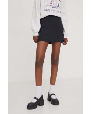 Abercrombie & Fitch spódnica kolor czarny mini prosta
