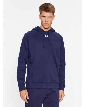 Under Armour Bluza Ua Rival Fleece Hoodie 1379757 Granatowy Loose Fit