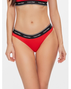 Calvin Klein Swimwear Dół od bikini KW0KW02428 Czerwony