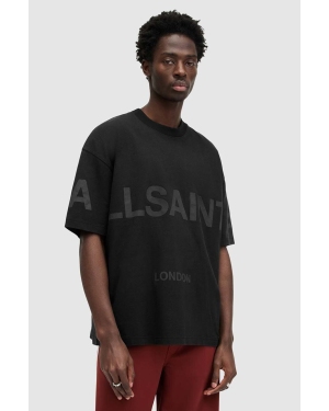 AllSaints t-shirt bawełniany BIGGY SS męski kolor czarny