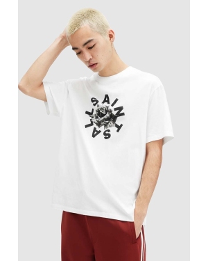 AllSaints t-shirt bawełniany DAIZED SS CREW męski kolor biały z nadrukiem