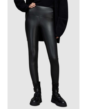 AllSaints legginsy CORA LEGGINGS damskie kolor czarny gładkie WL181X