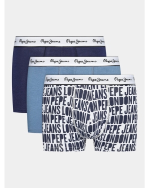 Pepe Jeans Komplet 3 par bokserek Allover Logo Tk 3P PMU11091 Granatowy