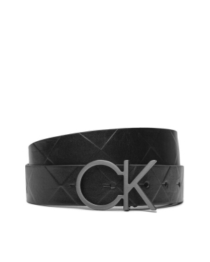 Calvin Klein Pasek Damski Re-Lock Quilt Ck Logo Belt 30Mm K60K611102 Czarny
