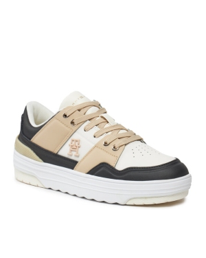Tommy Hilfiger Sneakersy Th Basket Sneaker Lo FW0FW07756 Beżowy