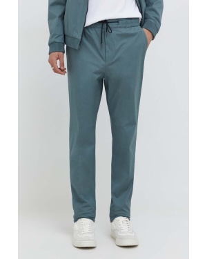HUGO spodnie męskie kolor zielony proste
