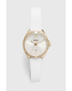BOSS zegarek damski kolor biały