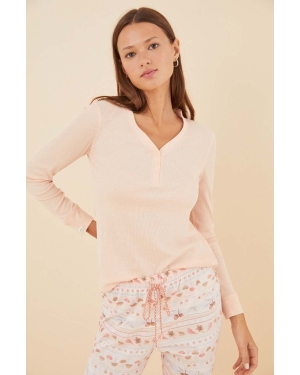 women'secret longsleeve piżamowy Mix & Match kolor beżowy 3276605