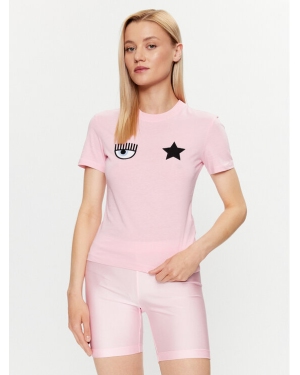 Chiara Ferragni T-Shirt 74CBHT07 Różowy Regular Fit