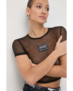 Versace Jeans Couture t-shirt damski kolor czarny