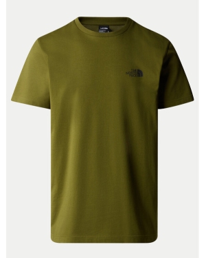 The North Face T-Shirt Simple Dome NF0A87NG Zielony Regular Fit