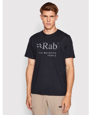 Rab T-Shirt Stance Mountain QCB-39-BEL-L Czarny Regular Fit