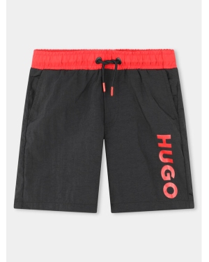 Hugo Szorty kąpielowe G00002 D Czarny Regular Fit