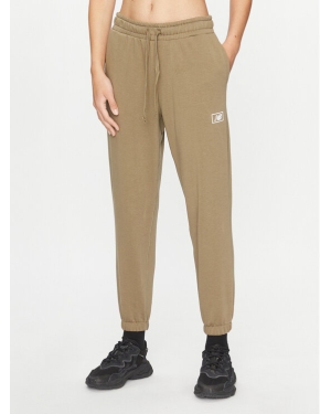 New Balance Spodnie dresowe Essentials French Terry Pant WP33508 Zielony Regular Fit