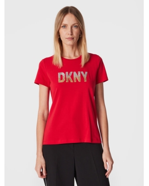 DKNY T-Shirt P2MH7OMQ Czerwony Regular Fit