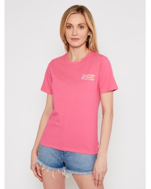 Converse T-Shirt Exploration Team 10022260-A03 Różowy Standard Fit