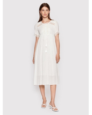 Iconique Sukienka letnia Greta IC22 007 Biały Regular Fit