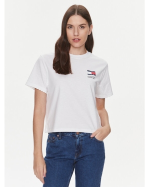 Tommy Jeans T-Shirt Graphic DW0DW17365 Biały Boxy Fit