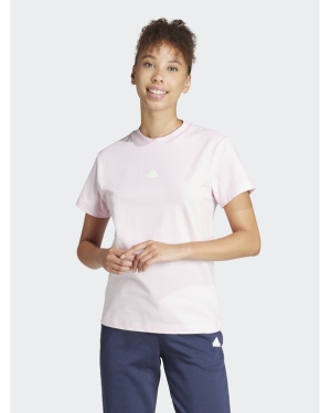 adidas T-Shirt Embroidered IS4288 Różowy Regular Fit