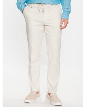 Boss Spodnie materiałowe Kane-DS 50487750 Biały Slim Fit
