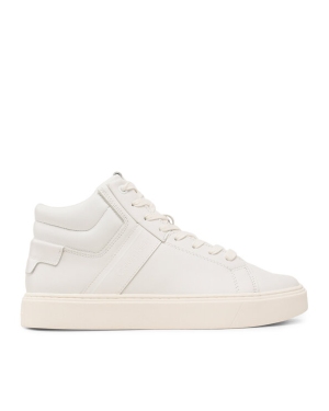 Calvin Klein Sneakersy High Top Lace Up Lth HM0HM01057 Biały