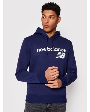 New Balance Bluza C C F Hoodie MT03910 Granatowy Relaxed Fit