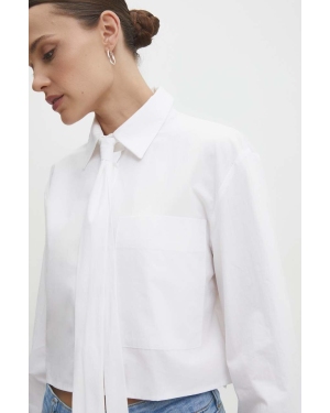 Answear Lab koszula bawełniana damska kolor biały regular z kołnierzykiem klasycznym