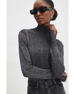 Answear Lab sweter damski kolor czarny lekki z golfem