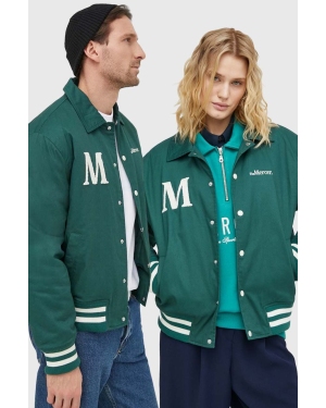 Mercer Amsterdam kurtka bawełniana kolor zielony przejściowa