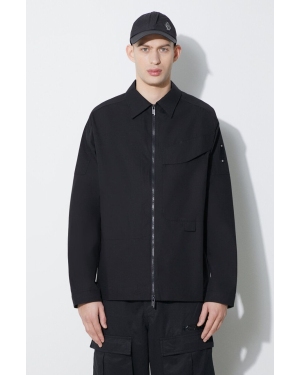 A-COLD-WALL* kurtka bawełniana Zip Overshirt kolor czarny przejściowa oversize ACWMSH138A