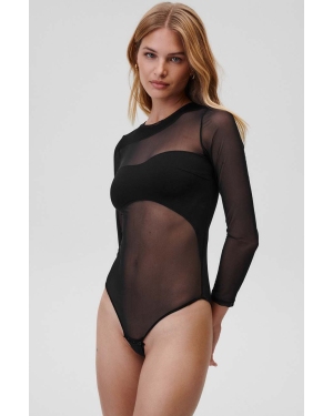 Undress Code body No Promises Bodysuit kolor czarny transparentne gładki