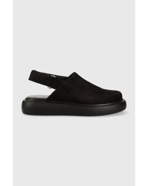 Vagabond Shoemakers sandały zamszowe BLENDA damskie kolor czarny na platformie 5519.350.20