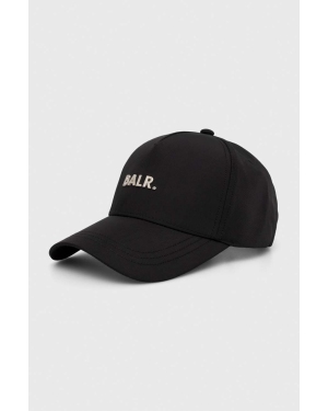 BALR. czapka z daszkiem kolor czarny z aplikacją
