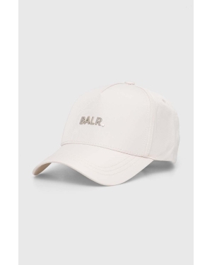 BALR. czapka z daszkiem Q-Series kolor beżowy z aplikacją B6110 1059