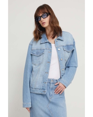 Chiara Ferragni kurtka jeansowa damska kolor niebieski przejściowa 76CBS400