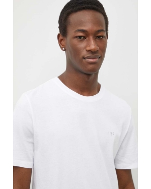 IRO t-shirt bawełniany męski kolor biały gładki