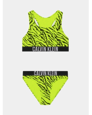 Calvin Klein Swimwear Strój kąpielowy KY0KY00056 Zielony