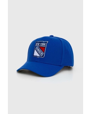 Mitchell&Ness czapka z daszkiem NHL NEW YORK RANGERS kolor niebieski z aplikacją