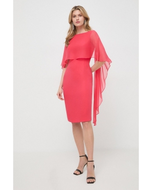 Luisa Spagnoli sukienka jedwabna kolor czerwony mini prosta
