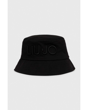 Liu Jo kapelusz bawełniany kolor czarny bawełniany