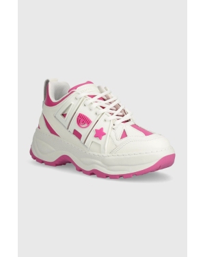 Chiara Ferragni sneakersy skórzane Eyefly Sneakers kolor różowy CF3305_285