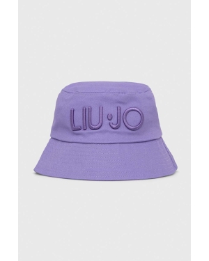Liu Jo kapelusz bawełniany kolor fioletowy bawełniany